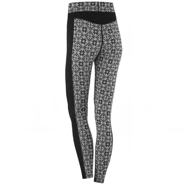 Dámské funkční kalhoty/legíny Kari Traa Rose High Waisted Baselayer Pants 100% Merino Wool 622873 Black 25/26