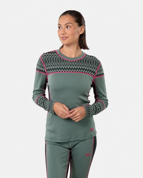 Dámské funkční triko Kari Traa Sara Ls Merino Wool 623590 25/26