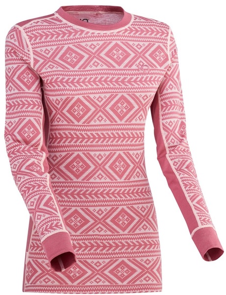 Dámské funkční merino triko Kari Traa Floke LS Lilac 622596 25/26