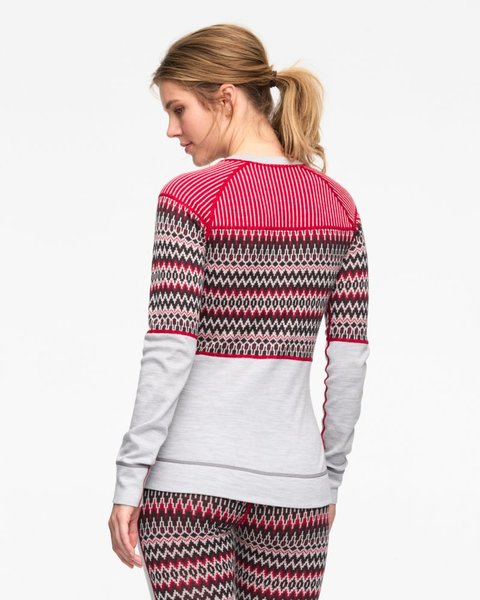 Dámské funkční Merino triko Kari Traa Silja Long Sleeve Greym 622910 25/26