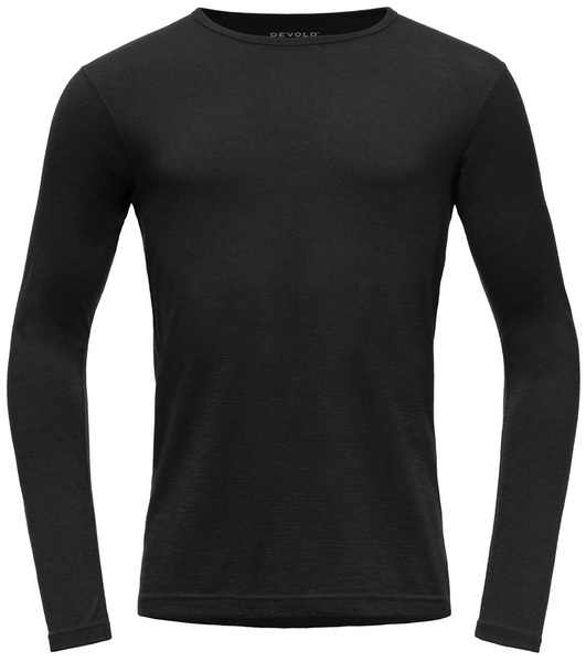 Pánské lehké vlněné triko Devold Breeze Plus Merino 200 Shirt Man GO 183 221 C 950A Black 25/26