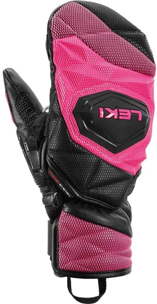 Dětské rukavice palčáky Leki WCR Venom 3D Junior Mitt (654801802) black/pink 25/26