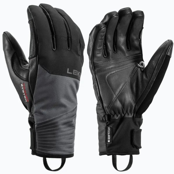 Rukavice Leki Sparrow 3D black/graphite 654874302 25/26