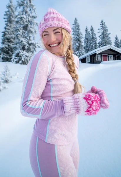 Dámské Merino triko Kari Traa Anna Long Sleeve Bloom 623837 25/26