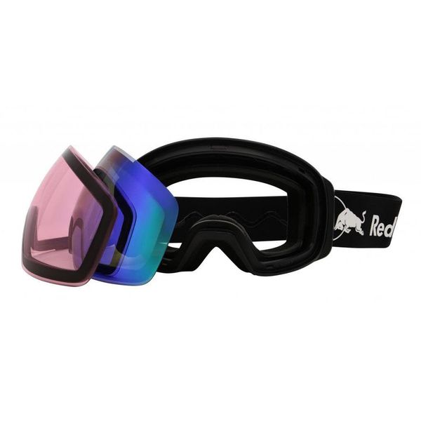 Brýle Red Bull Spect JON-03GR2 Black-White/Brown/Green Mirror + bonus Lens Light Pink 25/26