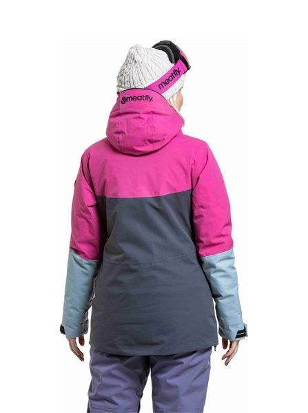 Dámská bunda Meatfly Kirsten Grey Dark/Pink 25/26