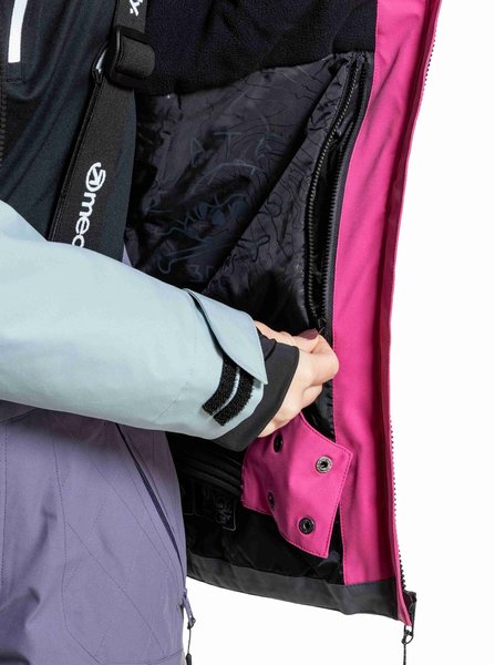 Dámská bunda Meatfly Kirsten Grey Dark/Pink 25/26