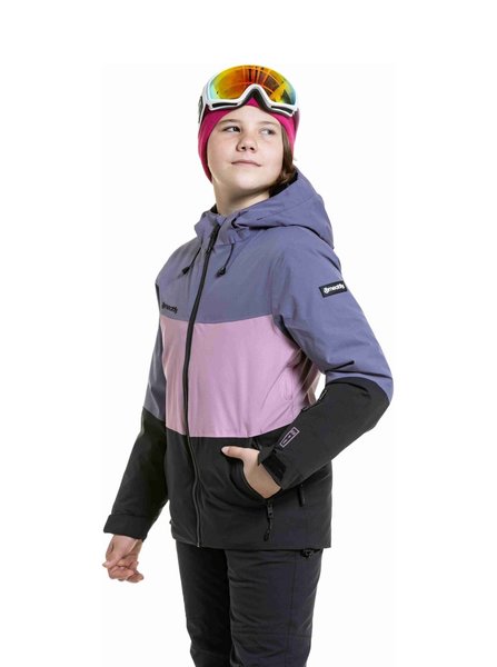 Dětská dívčí bunda Meatfly Deliah Black/Purple Light 25/26