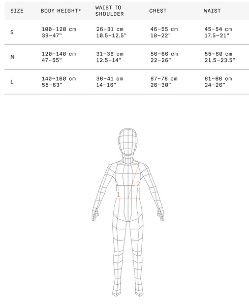 Dětský páteřák/chránič páteře POC POCito VPD Air Vest Fluorescent Orange PC200269050 25/26