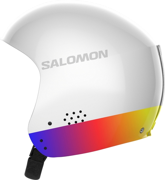 Dětská lyžařská helma Salomon S/Race Fis Injected Jr White Gradient L47925600