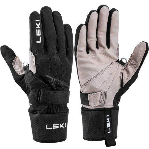 Rukavice na běžky Leki PRC Premium Black/Sand 652903301 26/27