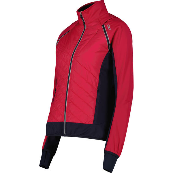 Dámská bunda s odepínacími rukávy CMP Women's hybrid jacket 30A2276-B807 Magenta 26/27