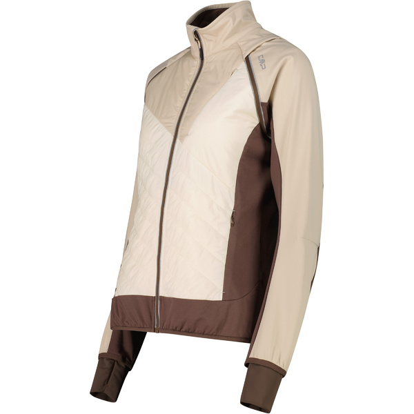 Dámská bunda s odepínacími rukávy CMP Women's hybrid jacket 30A2276-P322 Cream 26/27