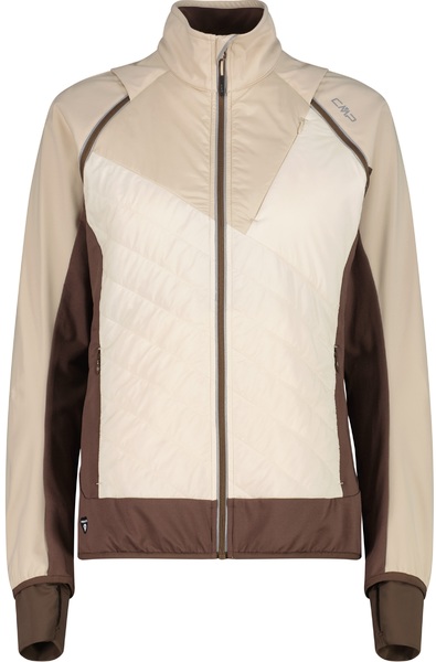 Dámská bunda s odepínacími rukávy CMP Women's hybrid jacket 30A2276-P322 Cream 26/27
