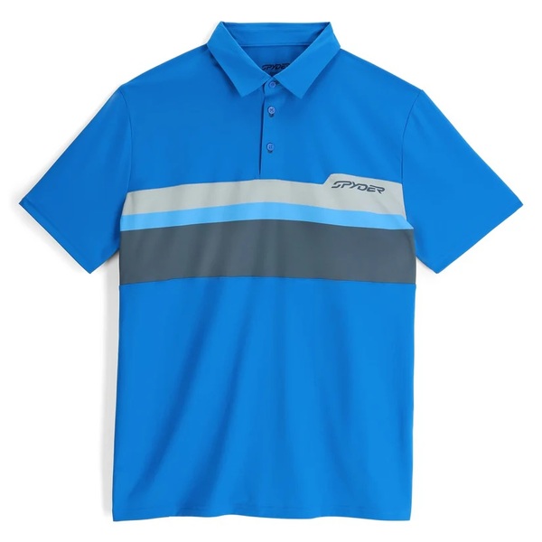 Pánské Polo triko Spyder Links Shot Sleeve Tech Polo 38A011501 Cobalt 26/27