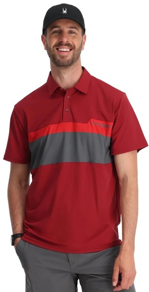 Pánské Polo triko Spyder Links Shot Sleeve Tech Polo 38A011501 Raw Denim 26/27