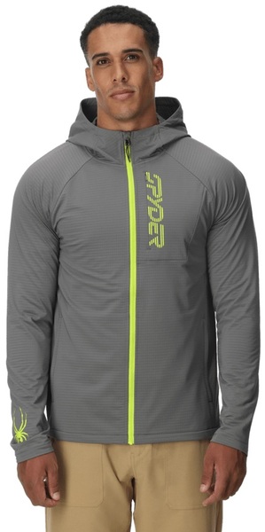 Mikina s kapucí Spyder Gridweb Fleece Hoodie Mens Storm 38A031415-STM 26/27