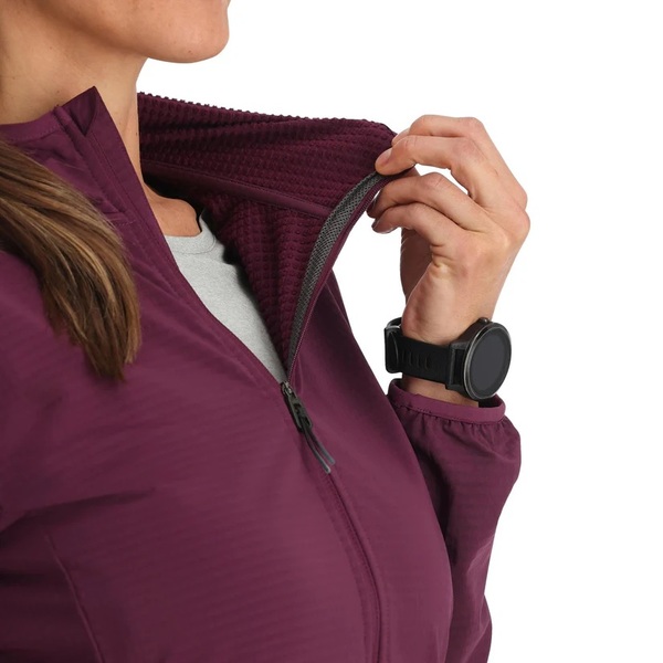 Mikina s kapucí Spyder Gridweb Fleece Hoodie Womens Plum 38B481412 26/27