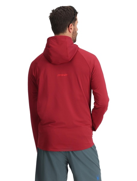 Mikina s kapucí Spyder Gridweb Fleece Hoodie Mens Raw Denim 38A031415 26/27