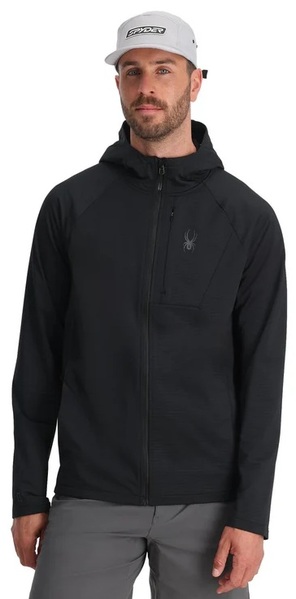 Mikina s kapucí Spyder Gridweb Fleece Hoodie Mens Black 38A031415 26/27