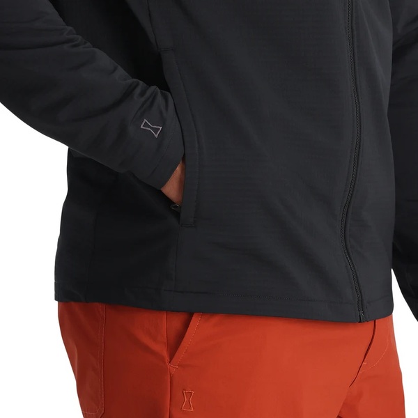 Mikina s kapucí Spyder Gridweb Fleece Hoodie Mens Black 38A031415 26/27