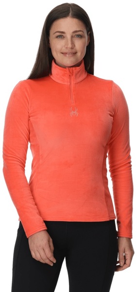 Dámská mikina Spyder Shimmer Bug 1/2 Zip Coral Haze 38B125310-CRH 26/27