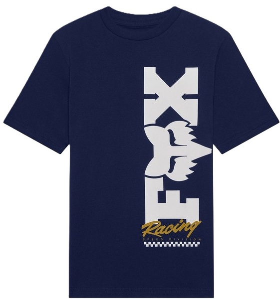 Dětské/Juniorské Triko Fox Youth Checker Ss Tee Navy 38449-007 26/27