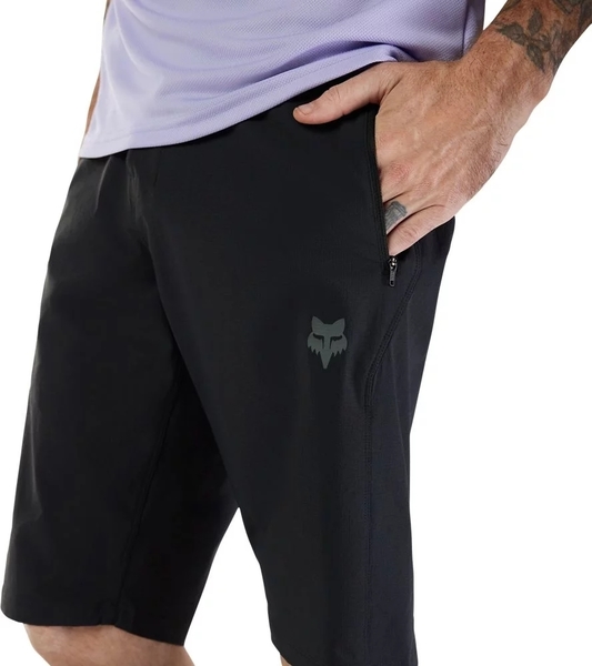 Cyklistické kraťasy s vložkou FOX Ranger Short W/Liner Black 33463-001 26/27
