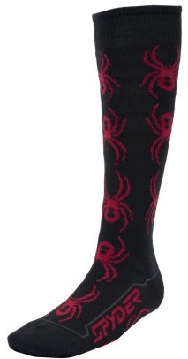 Spyder Bug Out Sock blk/ggy/red 2824-001